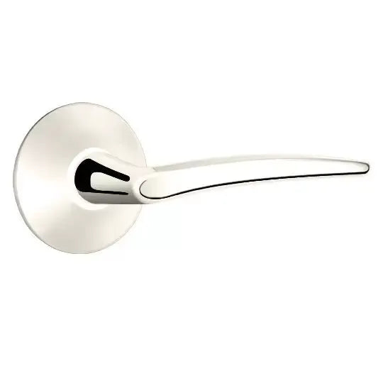 Emtek Poseidon Door Lever with Modern Rose by Emtek