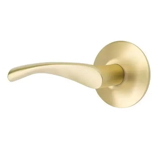 Emtek Triton Door Lever with Modern Rose by Emtek