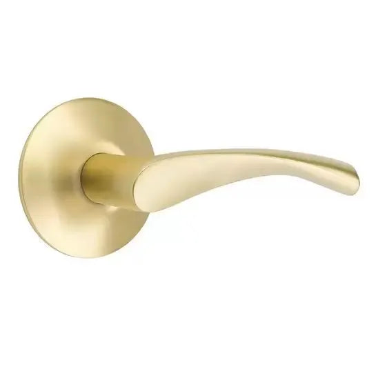 Emtek Triton Door Lever with Modern Rose by Emtek