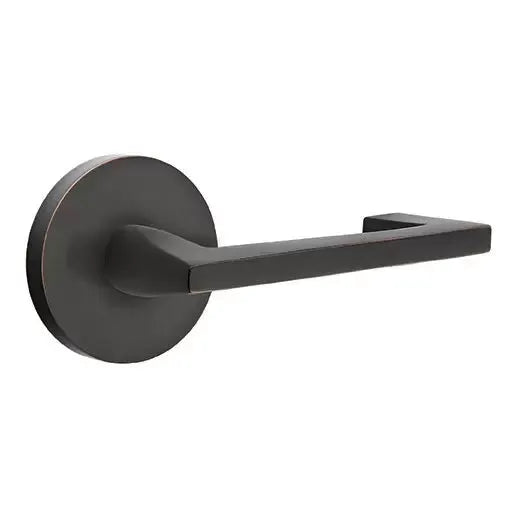 Emtek Right Handed Argos Door Lever with Disk Rose by Emtek