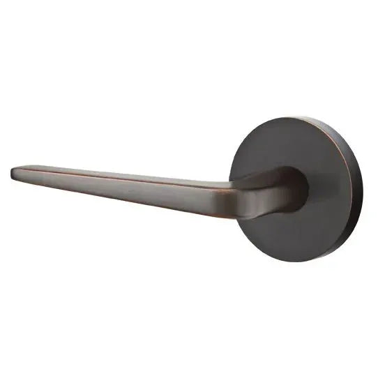 Emtek Athena Door Lever with Disk Rose by Emtek