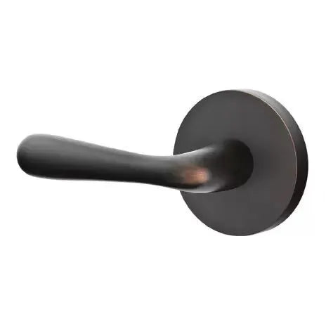 Emtek Basel Door Lever with Disk Rose by Emtek