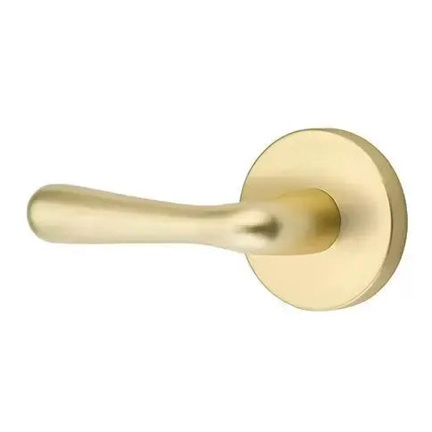 Emtek Basel Door Lever with Disk Rose by Emtek
