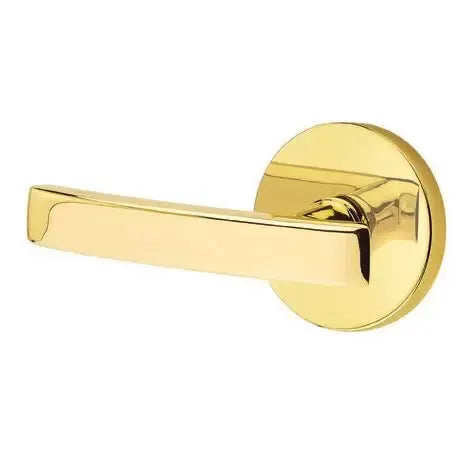 Emtek Geneva Door Lever with Disk Rose by Emtek