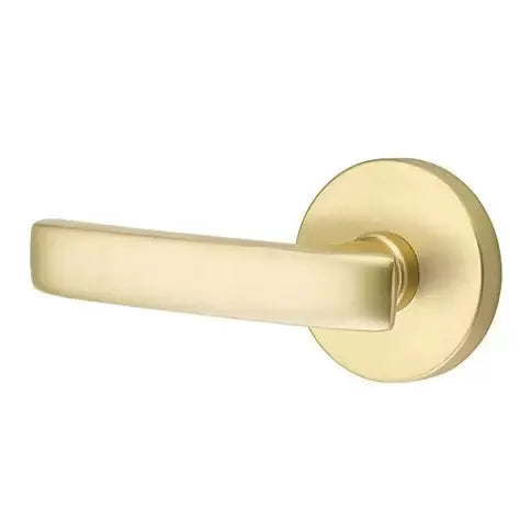Emtek Geneva Door Lever with Disk Rose by Emtek