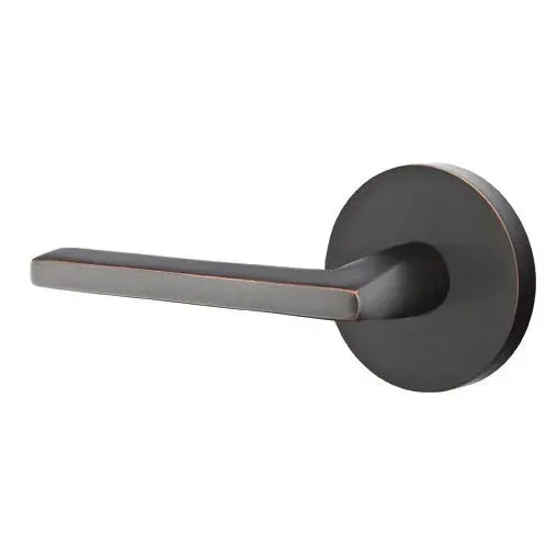 Emtek Helios Door Lever with Disk Rose by Emtek