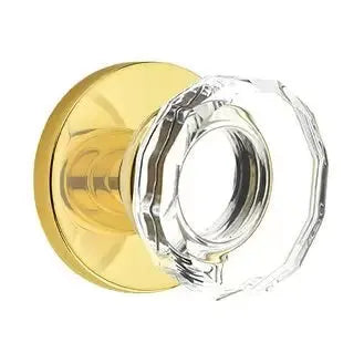 Emtek Lowell Door Knob with Disk Rose by Emtek