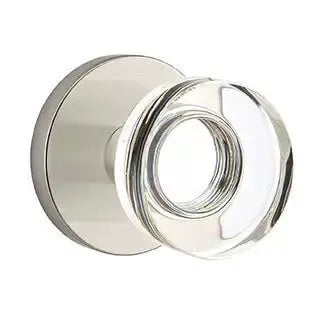 Emtek Modern Disc Glass Door Knob with Disk Rose by Emtek