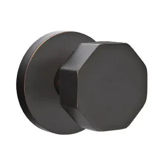 Emtek Octagon Door Knob with Disk Rose by Emtek