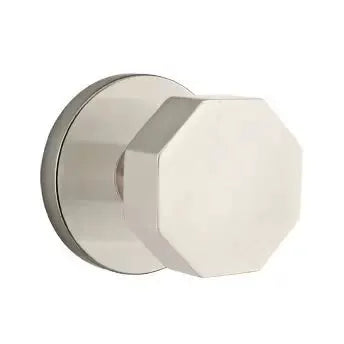 Emtek Octagon Door Knob with Disk Rose by Emtek