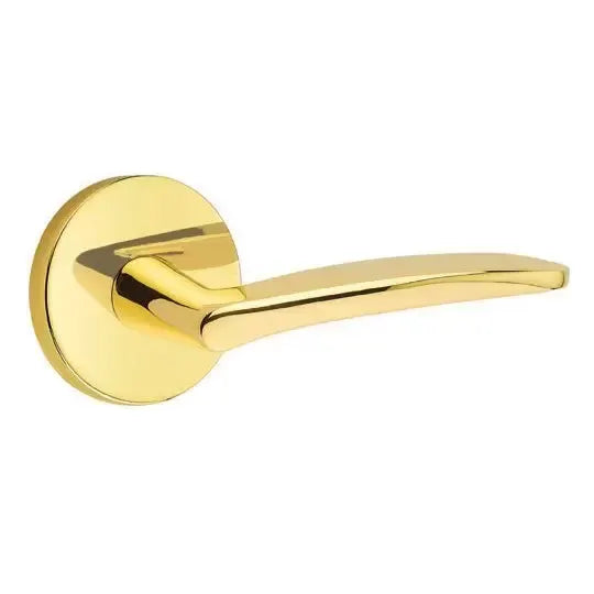 Emtek Poseidon Door Lever with Disk Rose by Emtek