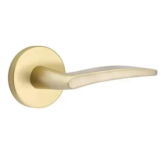 Emtek Poseidon Door Lever with Disk Rose by Emtek