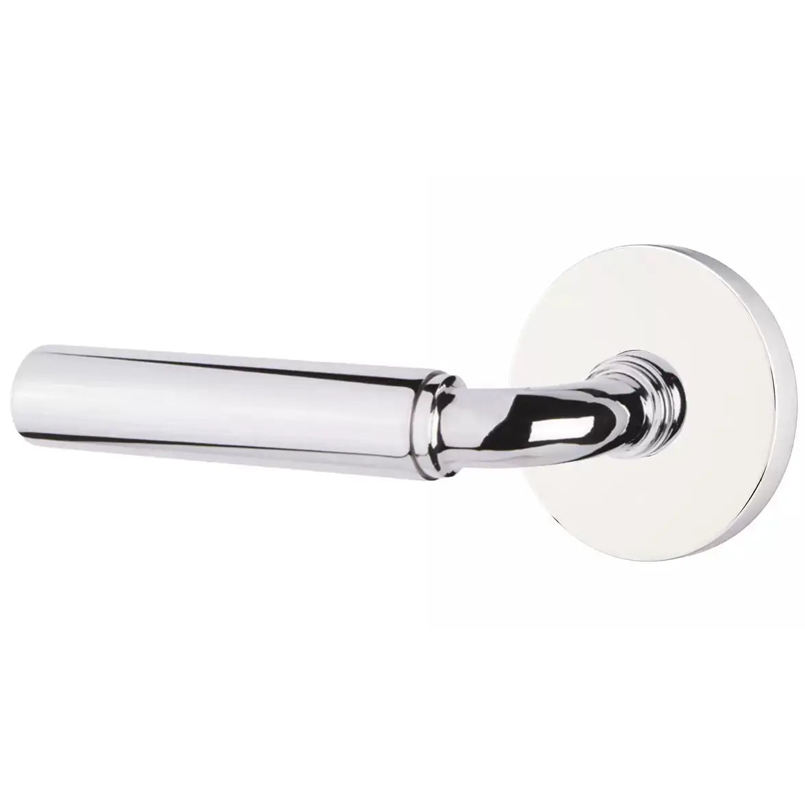 Emtek Smooth Lever with R-Bar Stem and Disk Rose by Emtek