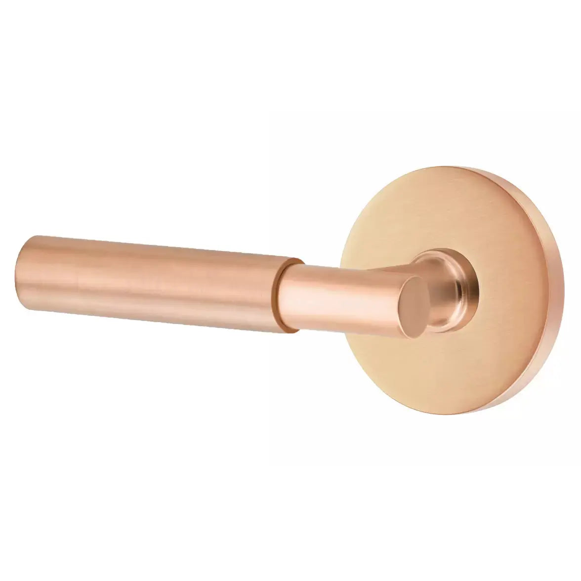 Emtek Smooth Lever with T-Bar Stem and Disk Rose by Emtek
