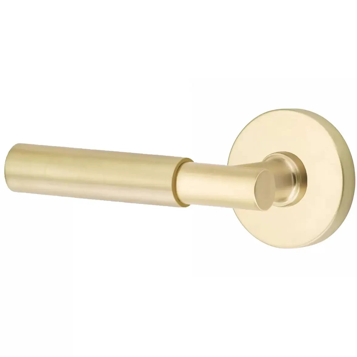 Emtek Smooth Lever with T-Bar Stem and Disk Rose by Emtek
