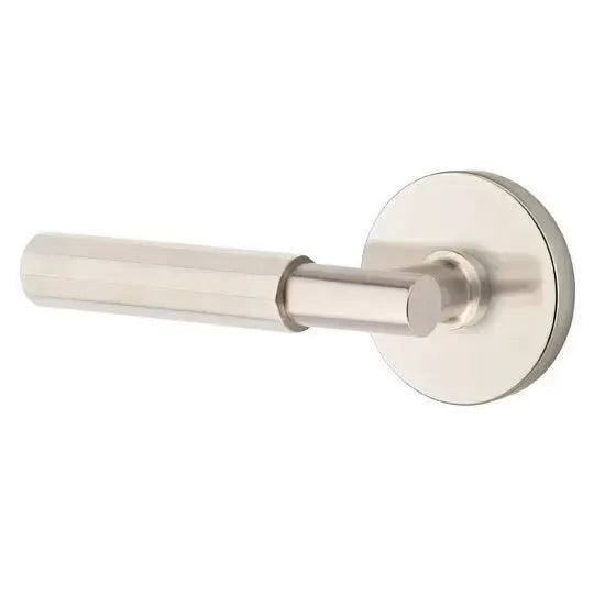 Emtek Faceted Lever with T-Bar Stem and Disc Rose by Emtek