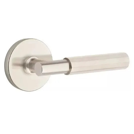 Emtek Faceted Lever with T-Bar Stem and Disc Rose by Emtek