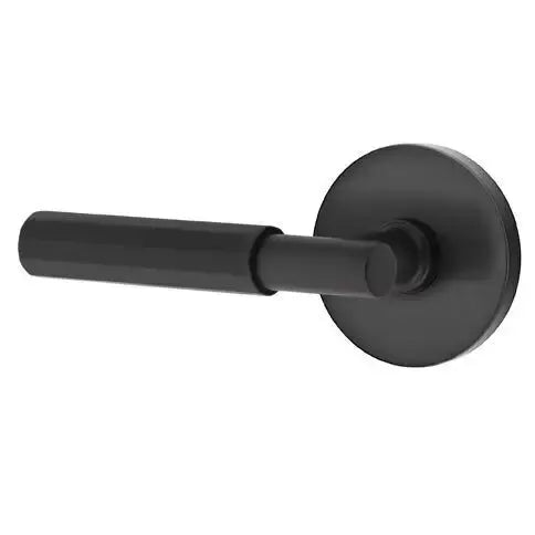 Emtek Faceted Lever with T-Bar Stem and Disc Rose by Emtek