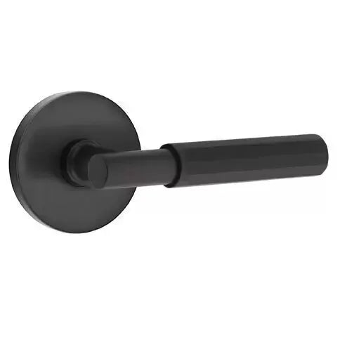 Emtek Faceted Lever with T-Bar Stem and Disc Rose by Emtek