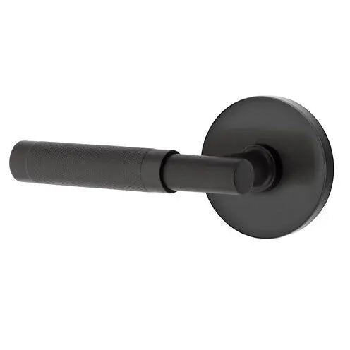Emtek Knurled Lever with T-Bar Stem and Disk Rose by Emtek