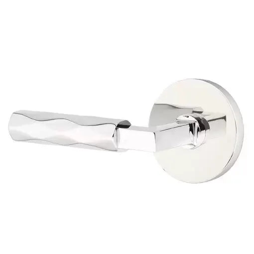 polished chrome lever