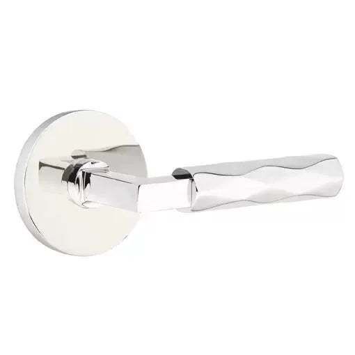 Emtek Tribeca Lever with L-Square Stem and Disc Rose by Emtek