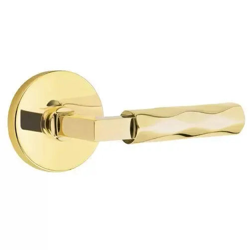 Emtek Tribeca Lever with L-Square Stem and Disc Rose by Emtek
