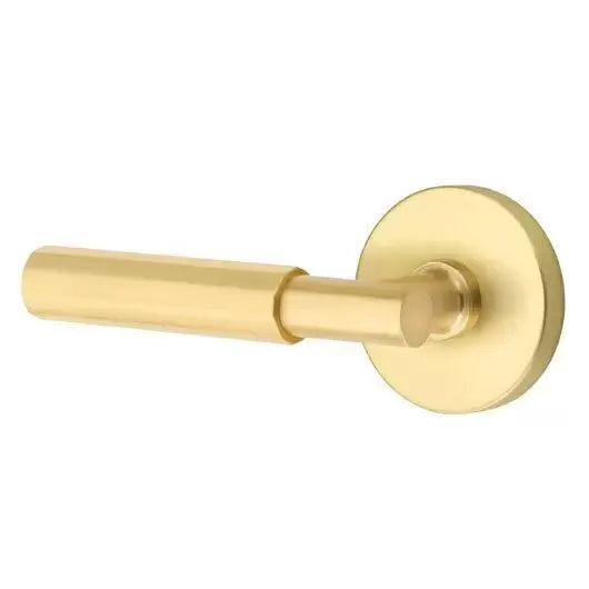 Emtek Faceted Lever with T-Bar Stem and Disc Rose by Emtek