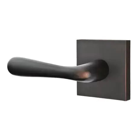 Emtek Basel Door Lever with Square Rose by Emtek