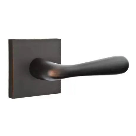 Emtek Basel Door Lever with Square Rose by Emtek
