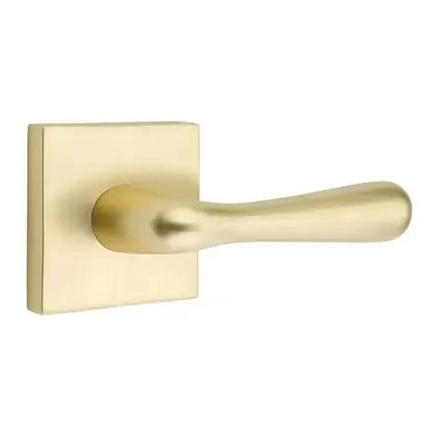 Emtek Basel Door Lever with Square Rose by Emtek
