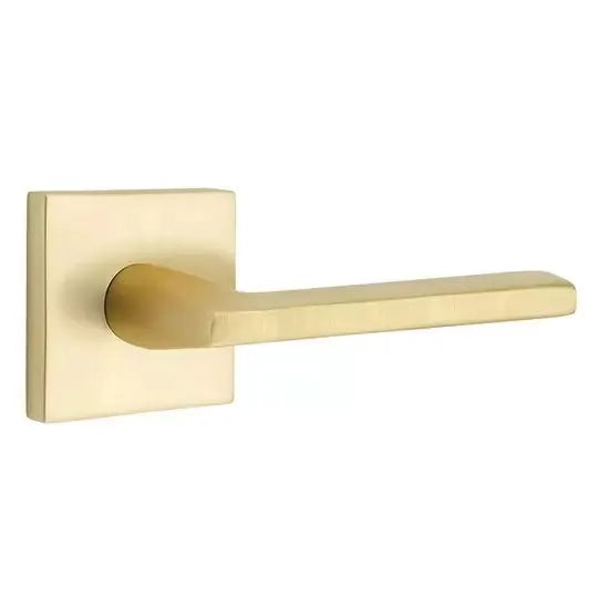Emtek Helios Door Lever with Square Rose by Emtek