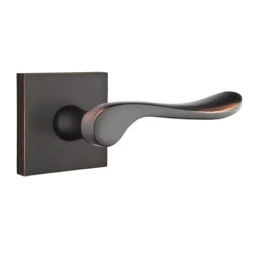 Emtek Luzern Door Lever with Square Rose by Emtek