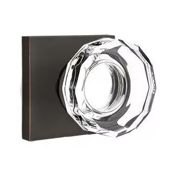Emtek Lowell Door Knob with Square Rose by Emtek
