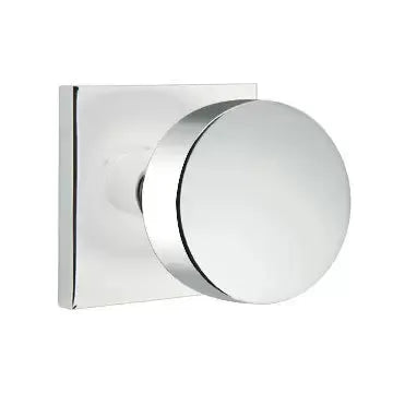 Emtek Round Door Knob and Square Rose by Emtek