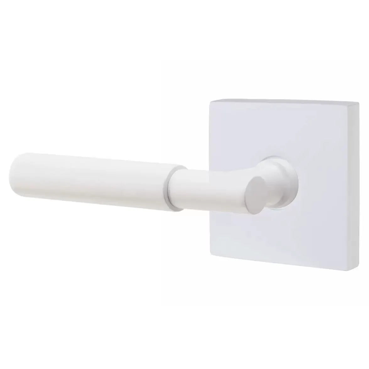 Emtek Smooth Lever with T-Bar Stem and Square Rose by Emtek