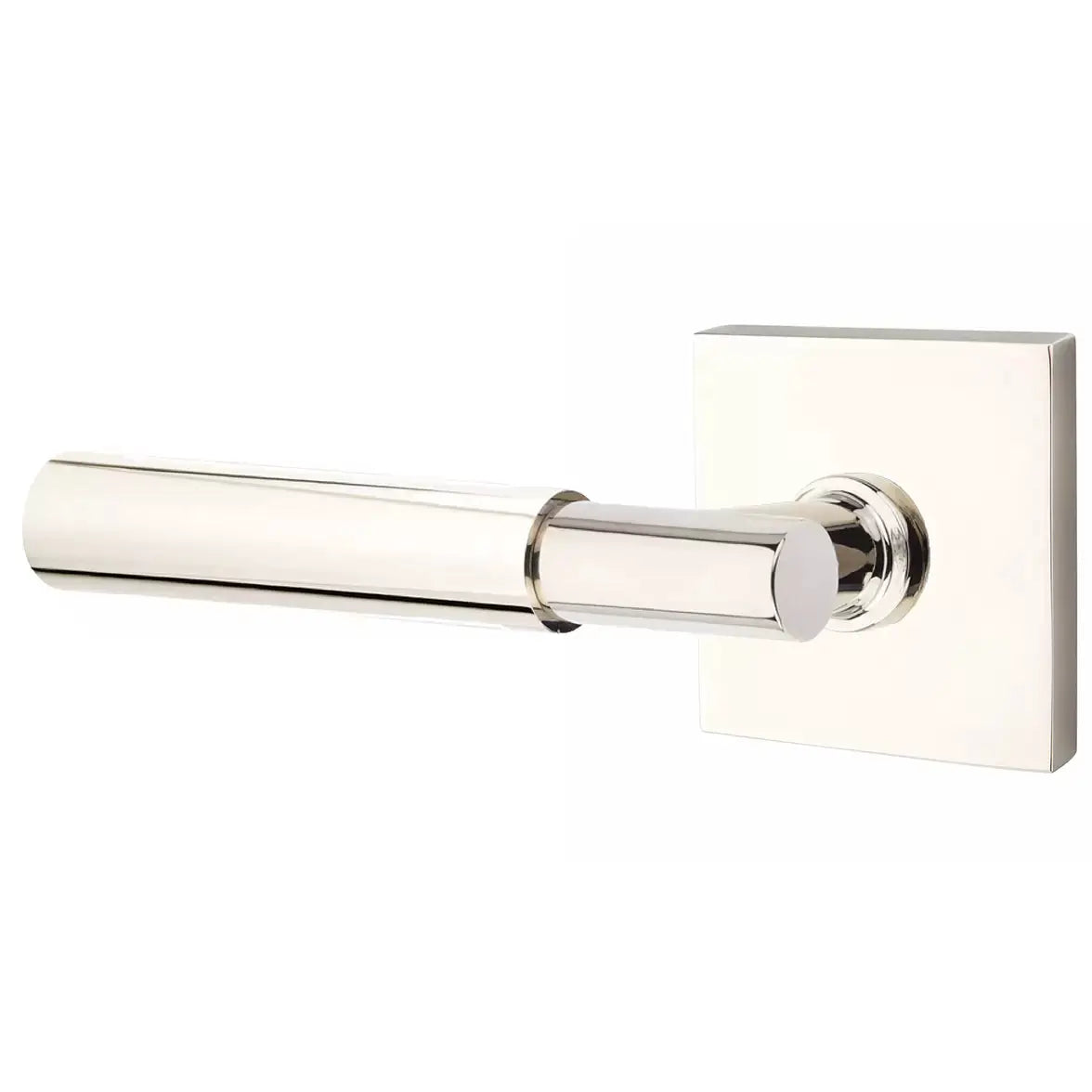 Emtek Smooth Lever with T-Bar Stem and Square Rose by Emtek