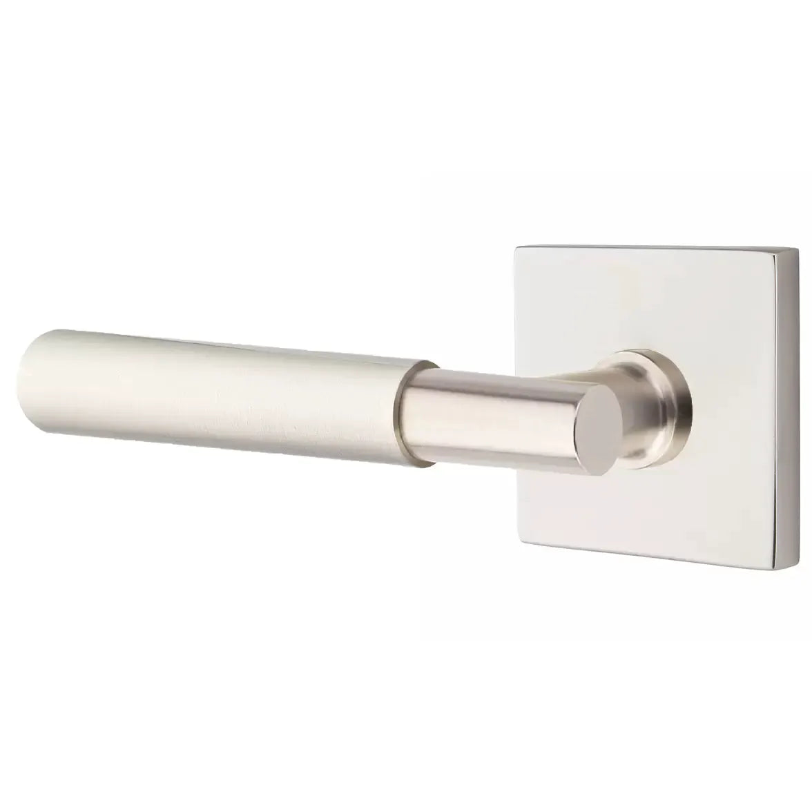 Emtek Smooth Lever with T-Bar Stem and Square Rose by Emtek