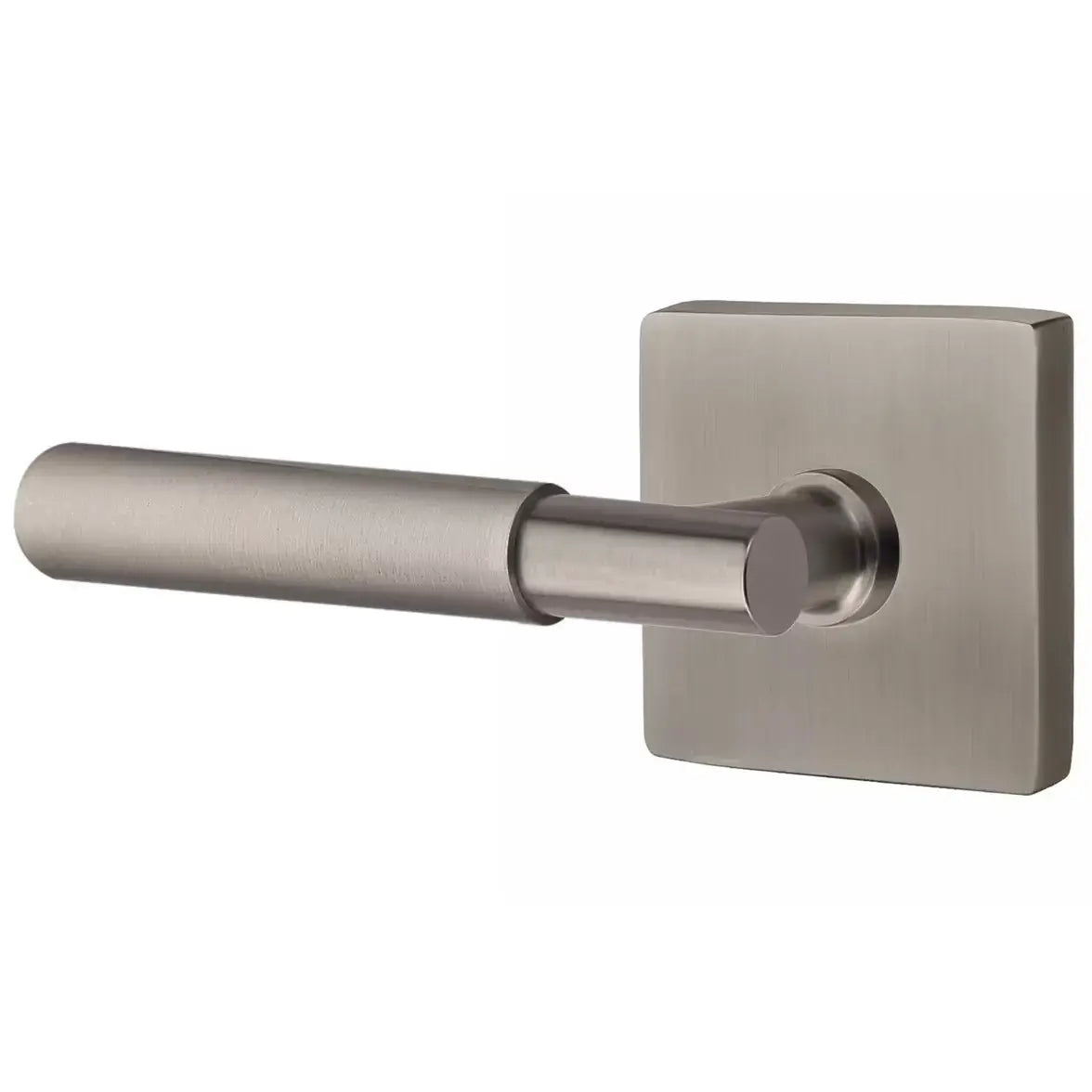 Emtek Smooth Lever with T-Bar Stem and Square Rose by Emtek