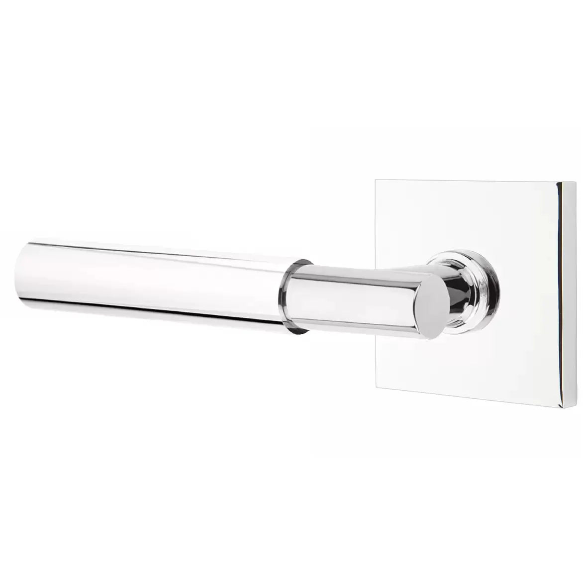 Emtek Smooth Lever with T-Bar Stem and Square Rose by Emtek