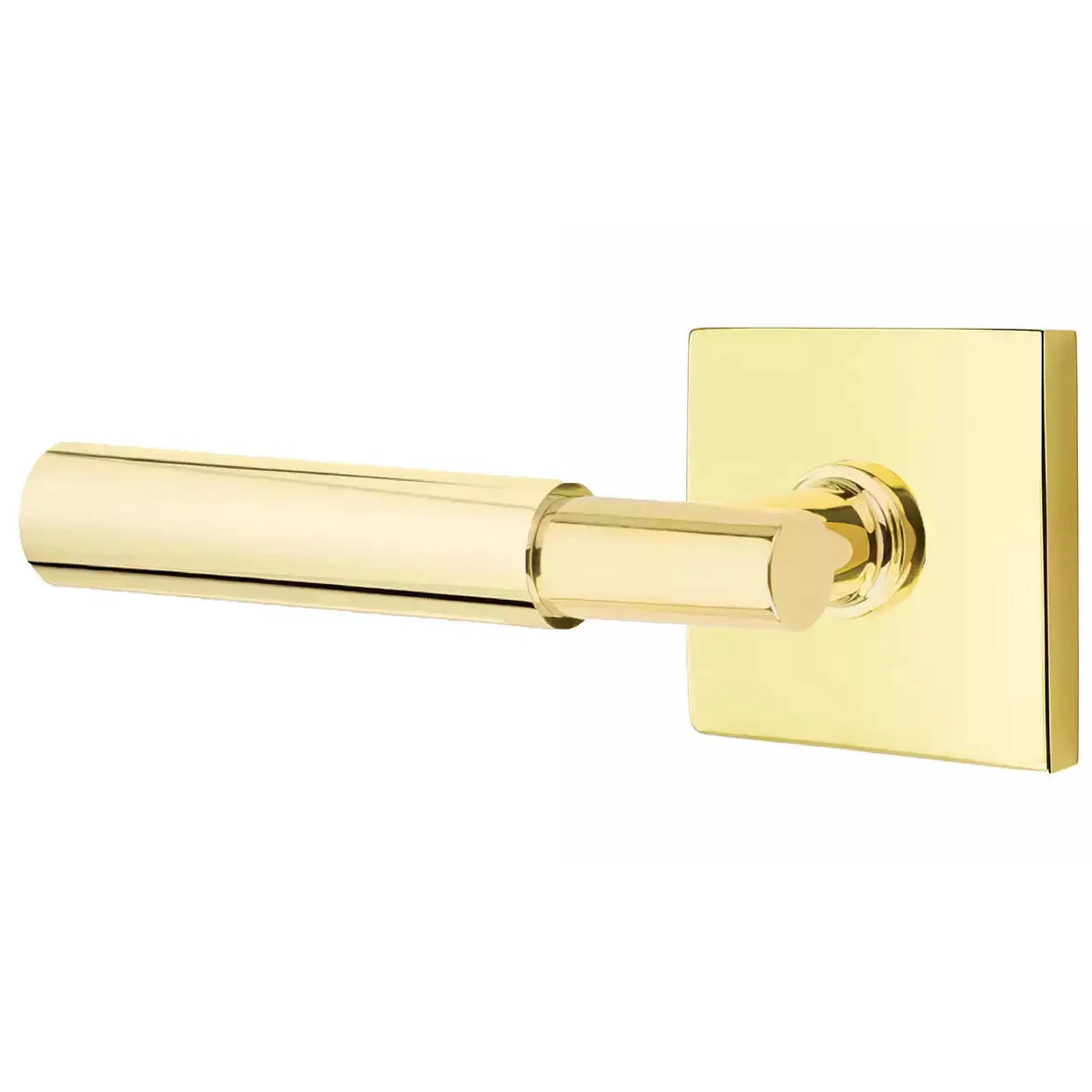 Emtek Smooth Lever with T-Bar Stem and Square Rose by Emtek
