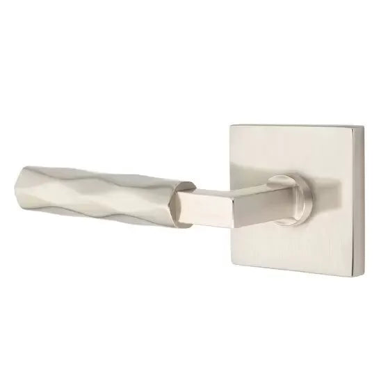 Emtek Tribeca Lever with L-Square Stem and Square Rose by Emtek