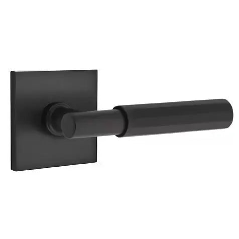 Emtek Faceted Lever with T-Bar Stem and Square Rose by Emtek