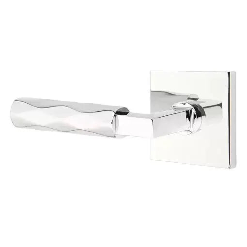polished chrome lever