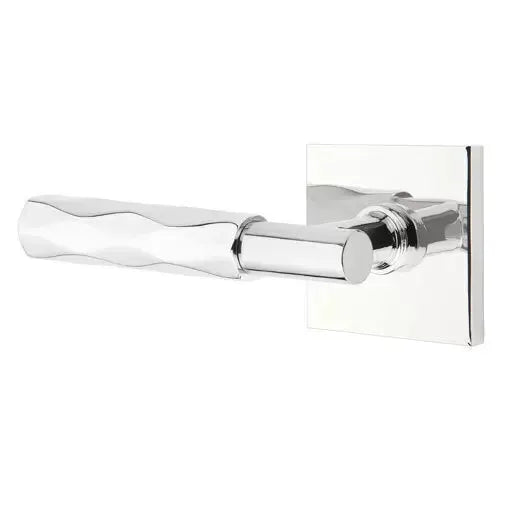 polished chrome lever
