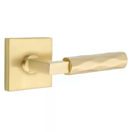 Emtek Tribeca Lever with L-Square Stem and Square Rose by Emtek