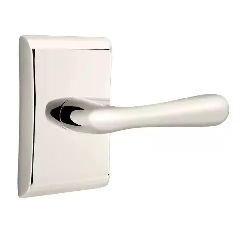Emtek Basel Door Lever with Neos Rose by Emtek