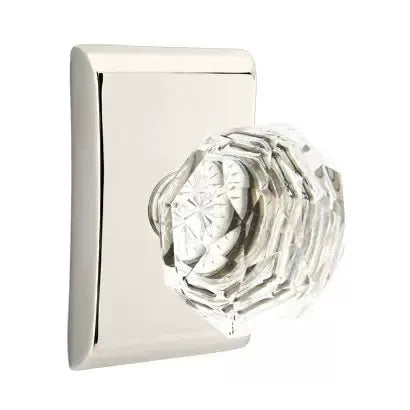 Emtek Diamond Door Knob with Neos Rose by Emtek