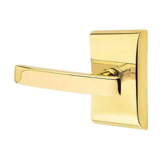Emtek Geneva Door Lever with Neos Rose by Emtek
