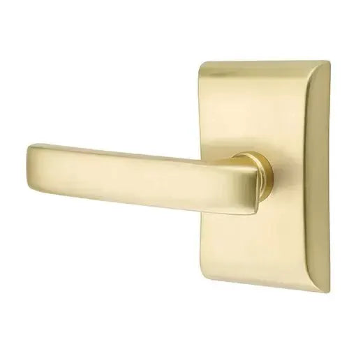 Emtek Geneva Door Lever with Neos Rose by Emtek